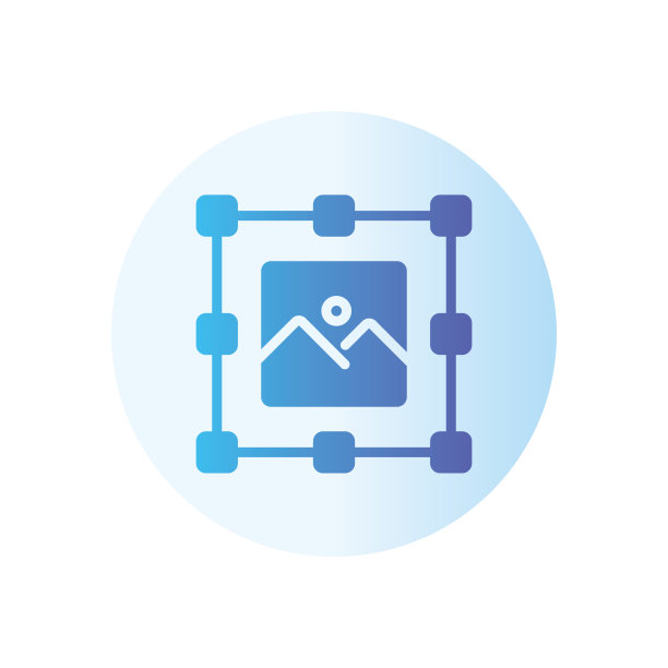 图形设计渐变图标孤立在白色背景上图片下载