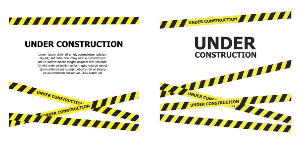 网站建设页面。警示胶带横幅图片下载