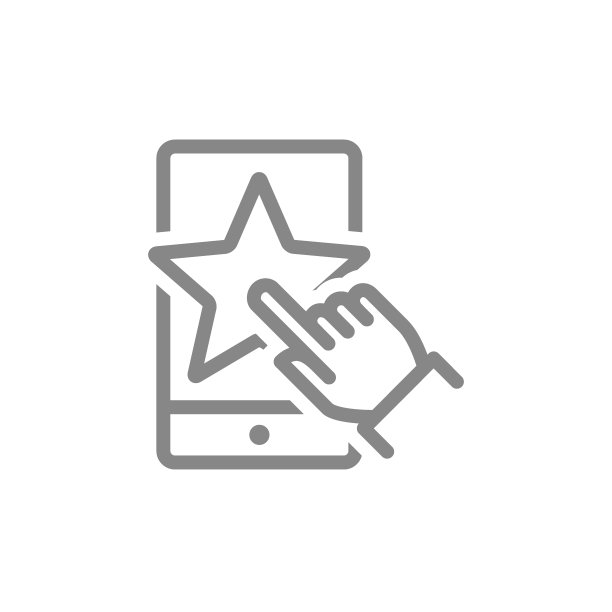 人类在电话线图标上选择一个星星。客户审核，添加收藏，评级，质量控制标志图片下载