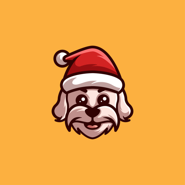马耳他狗创意圣诞卡通人物图片下载