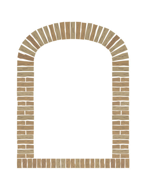 老式拱廊墙的旧砖图片下载