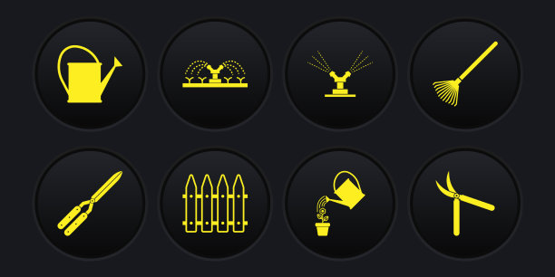 设置园艺手工剪刀耙树叶图片下载