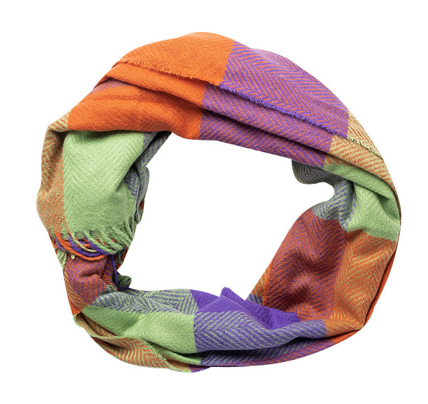 女性围巾被隔离在白色背景上。时尚女性的附属图片下载