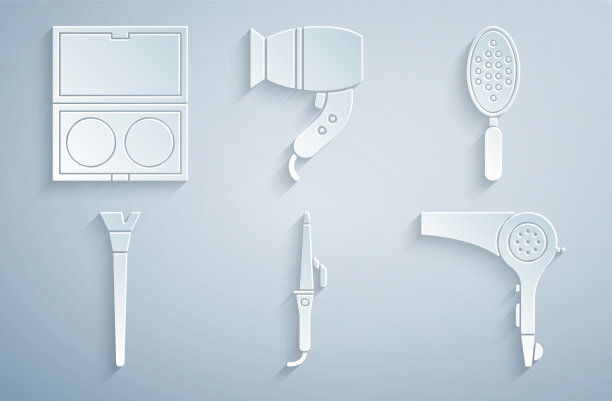 用卷发器、发刷、化妆烘衣机和图片下载