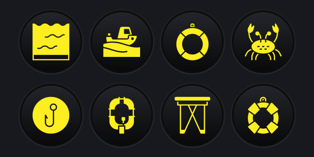 设置钓鱼钩蟹折充气船图片下载