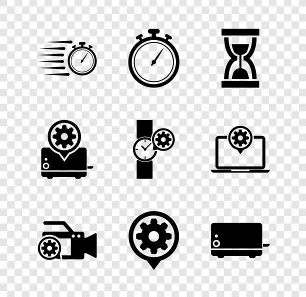 设置秒表旧沙漏与沙视频图片下载