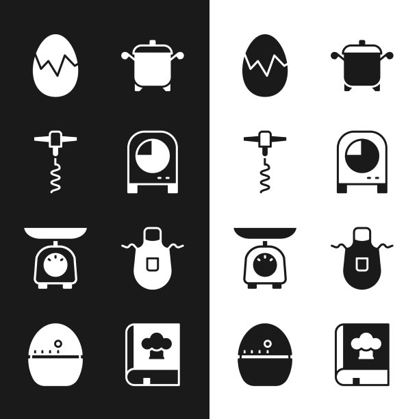 设厨房计时器、开瓶器、破蛋器图片下载