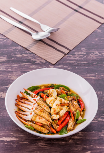 蟹肉炒罗勒图片下载