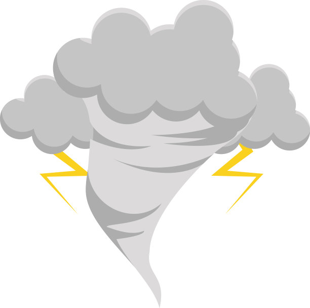 白色背景下的龙卷风图片下载