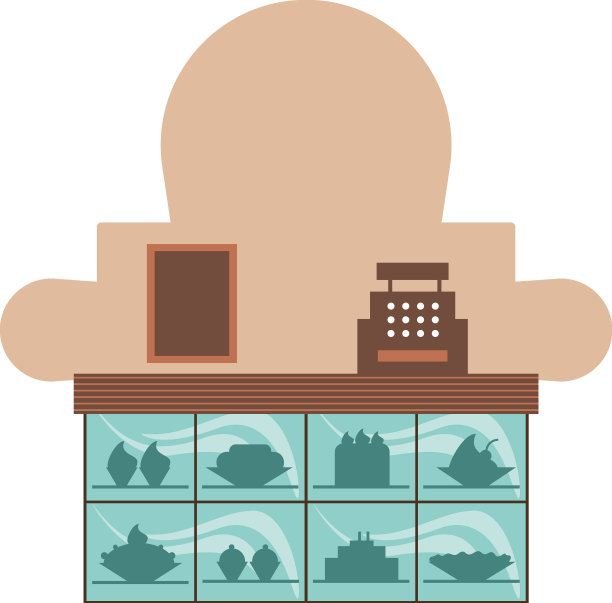 收银机和菜单图片下载