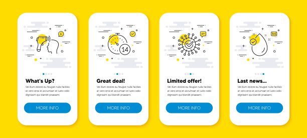 电子温度计、冠状病毒和隔离线的矢量集合图标设置。向量图片下载