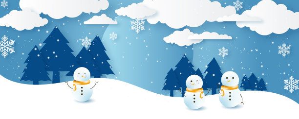 剪纸风格的冬季圣诞作文。矢量插图海报，横幅，网页标题，派对，事件邀请，贺卡和更多图片下载