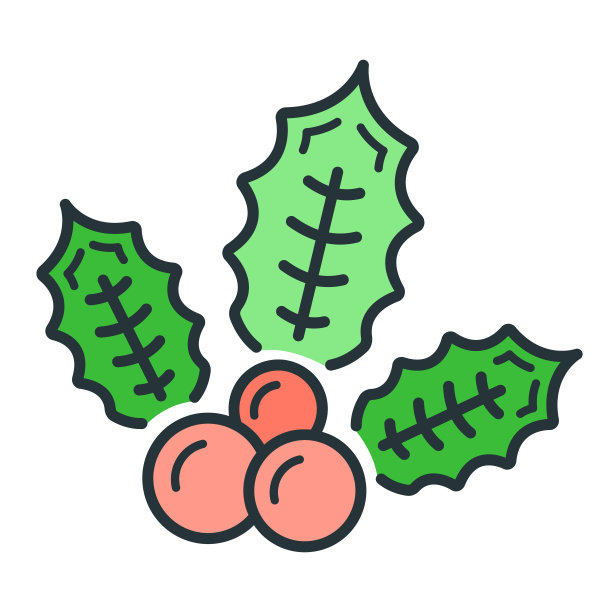 概念新年快乐，圣诞快乐装饰图标，卡通圣诞标签假日冬季时间平面矢量插图，孤立在白色上。图片下载