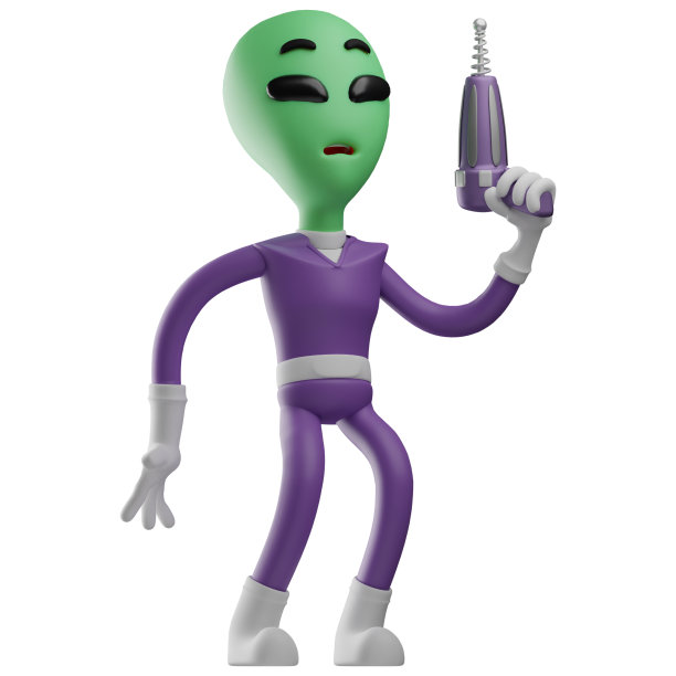 3D异形卡通设计有一个奇怪的表情图片下载