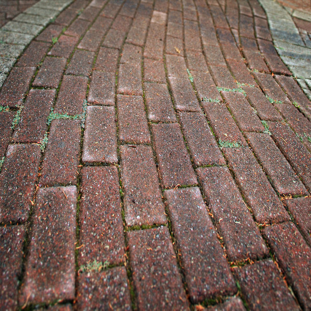 鹅卵石路背景特写图片下载