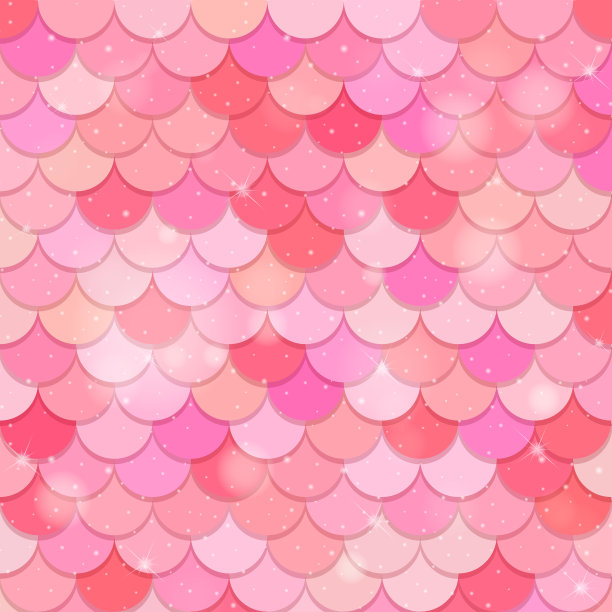 鱼鳞无缝花纹背景图片下载