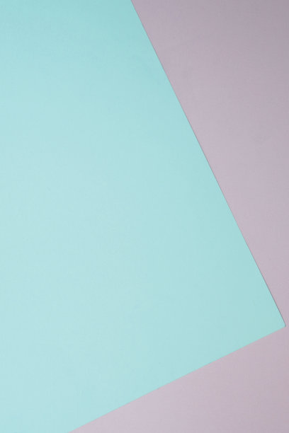 抽象粉彩蓝灰彩色纸的几何构图背景。几何形状和线条。图片下载