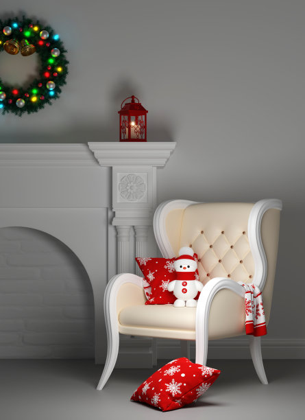 圣诞节的室内装饰图片下载