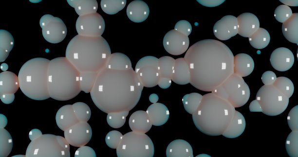 3 d渲染。泡沫或奶油与粉红色灯泡。您的设计背景图片下载