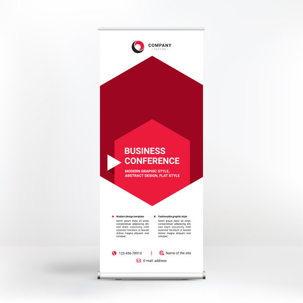 横幅设计，创意的户外广告图形风格，几何矢量背景图片下载