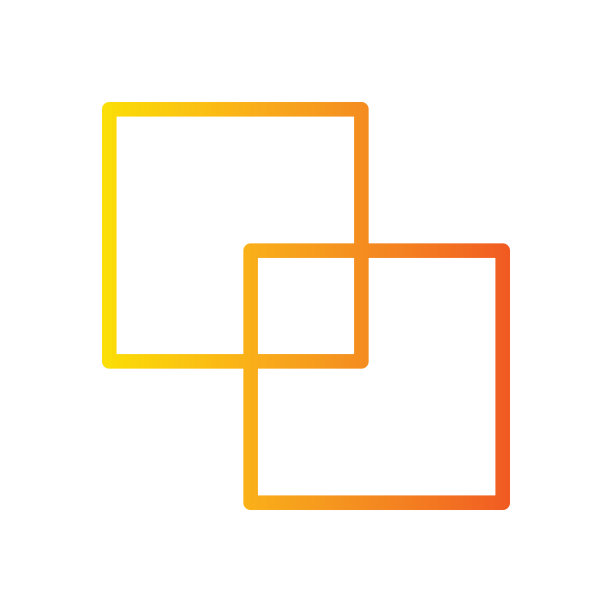 合并渐变图标隔离在白色背景图片下载