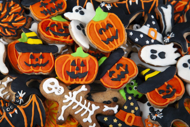万圣节自制姜饼曲奇全框图片下载