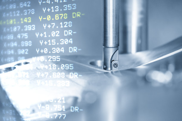 摘要现场数控铣床粗切削模具和模具零件的G-code数据背景。图片下载