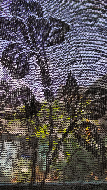 窗帘与花主题-股票照片图片下载