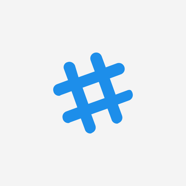 散列标签标志图标遵循网络上的白色图片下载