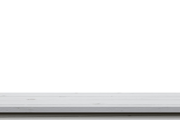 空木桌隔离白色背景和显示蒙太奇复制空间的产品。图片下载