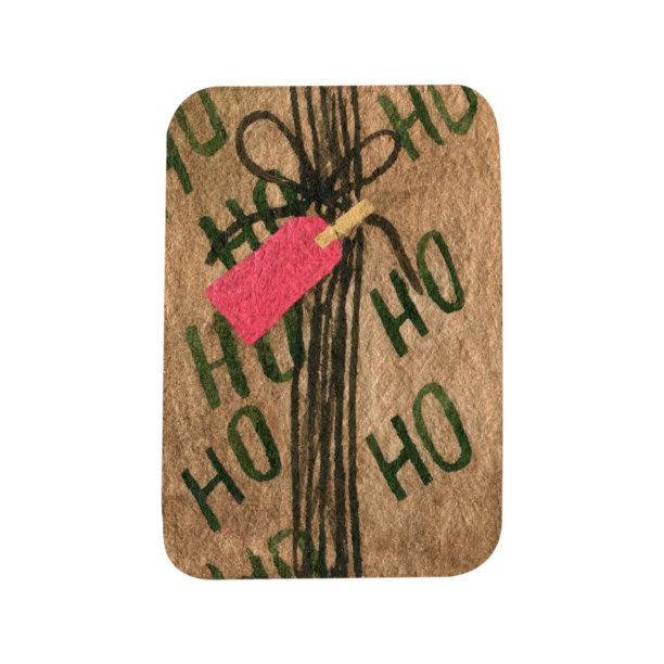 可爱的手工纸礼品盒。圣诞节和新年假期。生锈图片下载