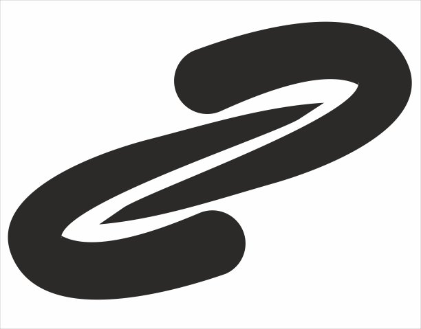 曲线的插图，两个平直的半圆朝向对方图片下载