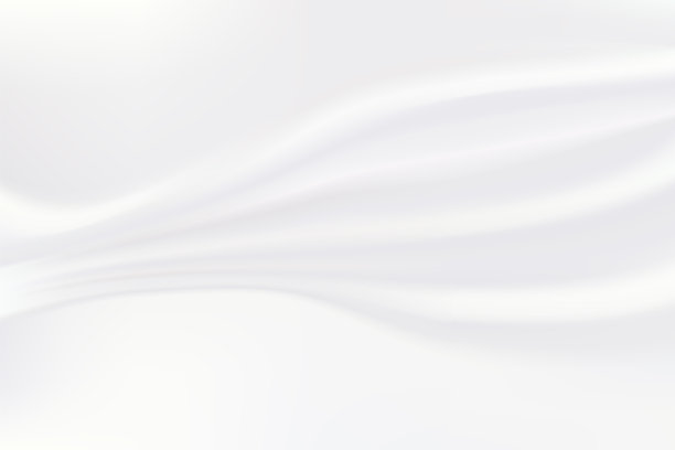 白色背景与软波。现实的豪华质感。干净的丝布。图片下载