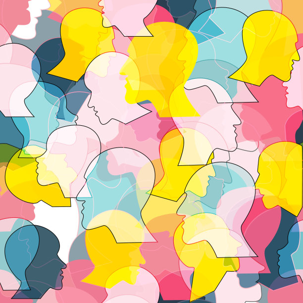 人无缝模式。向量的背景。图片下载