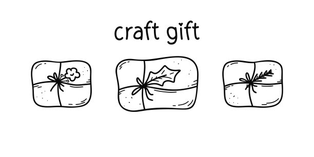 手工礼物涂鸦图标集图片下载