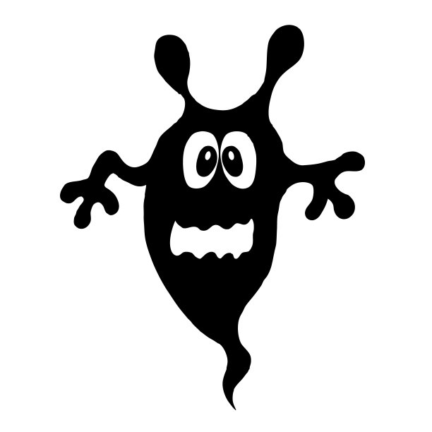 黑色和白色的万圣节装饰图片下载