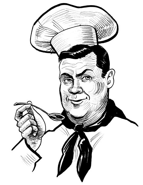 餐厅厨师品尝食物图片下载