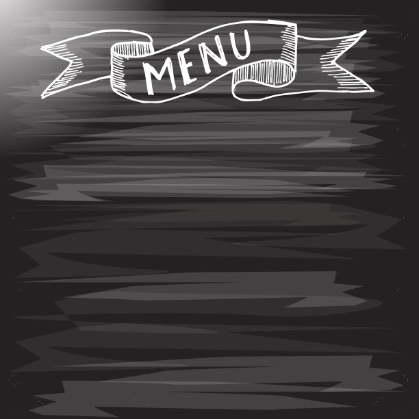 菜单，粉笔板，涂鸦插图图片下载