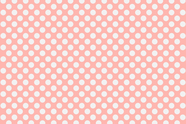 粉色背景上白色圆圈的现代设计。波普艺术海报与半色调和圆圈。复古的风格。向量。图片下载