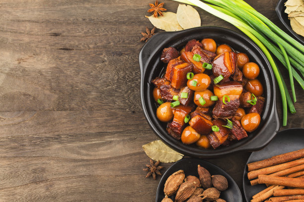 鹌鹑蛋炖五花肉(中国菜)图片下载