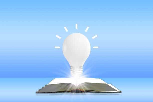 灯泡与教育理念图片下载