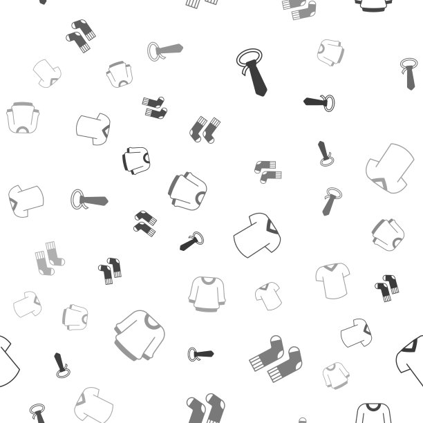 把领带、袜子、t恤和毛衣穿在一起图片下载