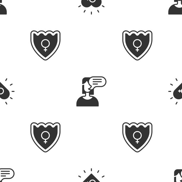 树立女权主义、女性观点和性别盾牌图片下载