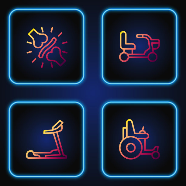 设直线电动轮椅跑步机图片下载