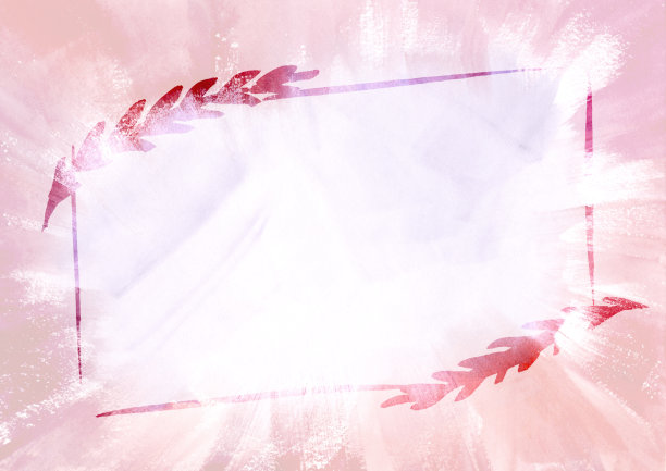 方形花卉框架上的浅色水彩画抽象的背景。橙色，米色，白色和紫色斑点纹理。包装和网页的点的背景图片下载