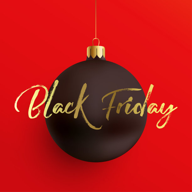 黑色星期五销售横幅与暂停球图片下载