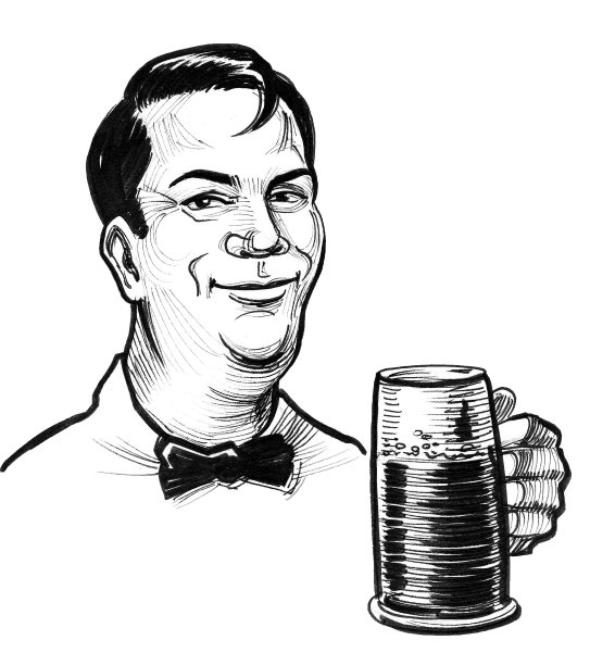 男人喝啤酒图片下载