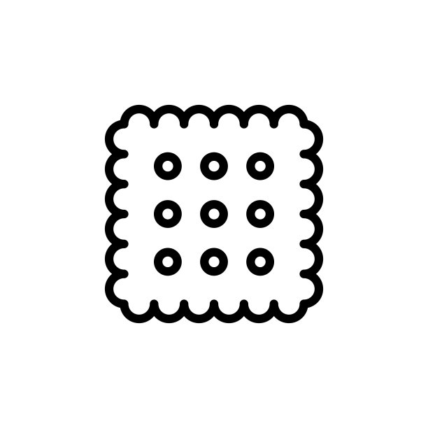 饼干图标设计矢量模板插图图片下载