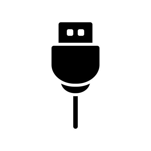 USB图标设计矢量模板插图图片下载