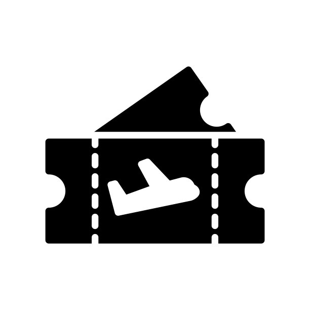 票券图标设计矢量模板插图图片下载